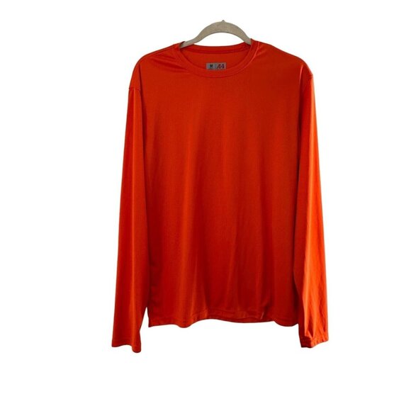 A4 Other - A4 Mens Orange Long Sleeve Performance Shirt Athletic Base Layer Sports Outdoor